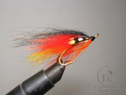 Муха лососевая на золотом двойнике ( 1 ) Polar WG Partridge Salar Gold № 5 