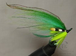 Муха лососёвая на двойнике ( 37 ) Scandinavia JC Kislota Var. Partridge Patriot Black №8