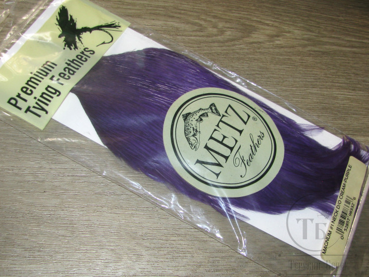 Скальп петуха MAGNUM #1 Cape Cream Purple METZ