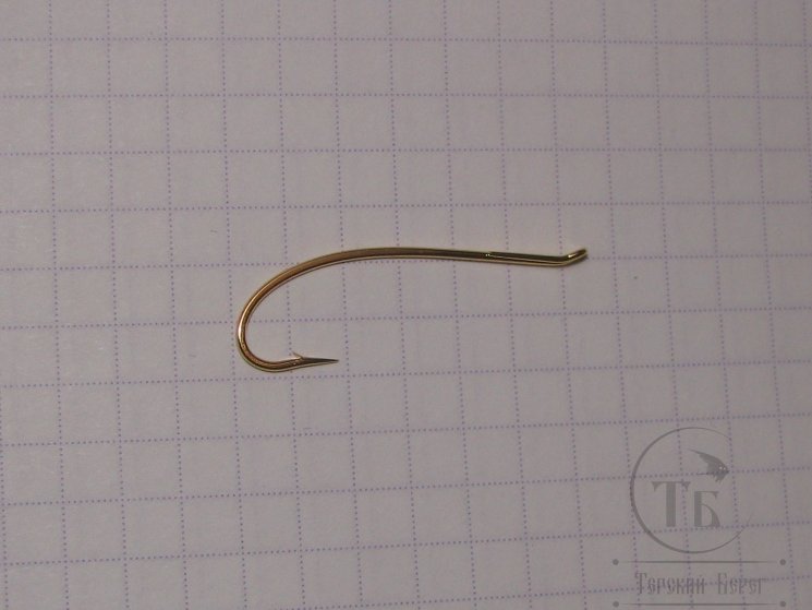 Крючок лососёвый одинарный Daiichi Alec Jackson  Spey Fly Hook # 7  Gold ( 10 шт )