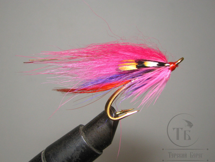 Муха лососевая на золотом двойнике ( 8 ) Malvina Partridge Salar Gold № 5 
