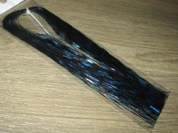 Плоский люрекс Grizzly Flashabou Lt. Blue / Black 