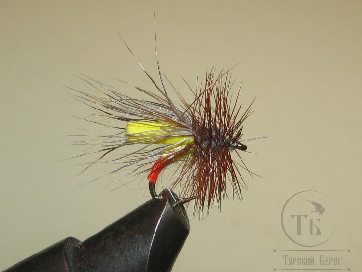 Муха Foam ( 21 ) Brown Yellow кр. Scud № 10