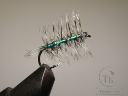 Муха Палмер PLM ( 28 ) Grizzly / Peacock / Green # 10