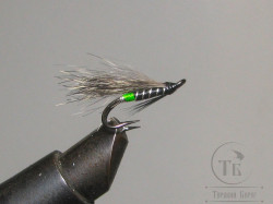 Муха лососевая на двойнике Grizzly Monkey ( 4 ) Green Butt GRM DL71 № 8
