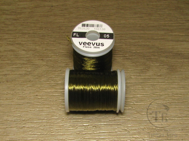 Искусственный шелк Floss Olive 30 m. Veevus