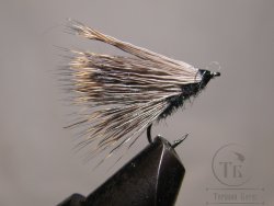 Mуха Caddis ( 45 ) Sedgehog Natur. Black Head  кр. № 12