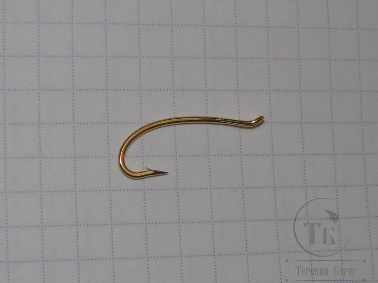 Крючок лососёвый одинарный Daiichi Alec Jackson Steelhead Irons Hook # 9  Gold ( 10 шт )