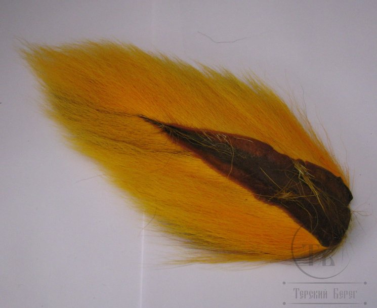 Хвост оленя средний / Bucktail Medium Yellow Sunburst