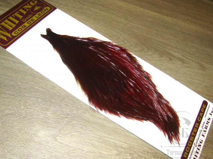 Скальп петуха Whiting Coq De Leon Cape Claret (покраска Терский Берег)
