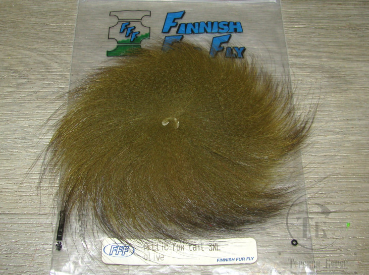Хвост арктического песца Olive 3XL Fishing Fur Fly