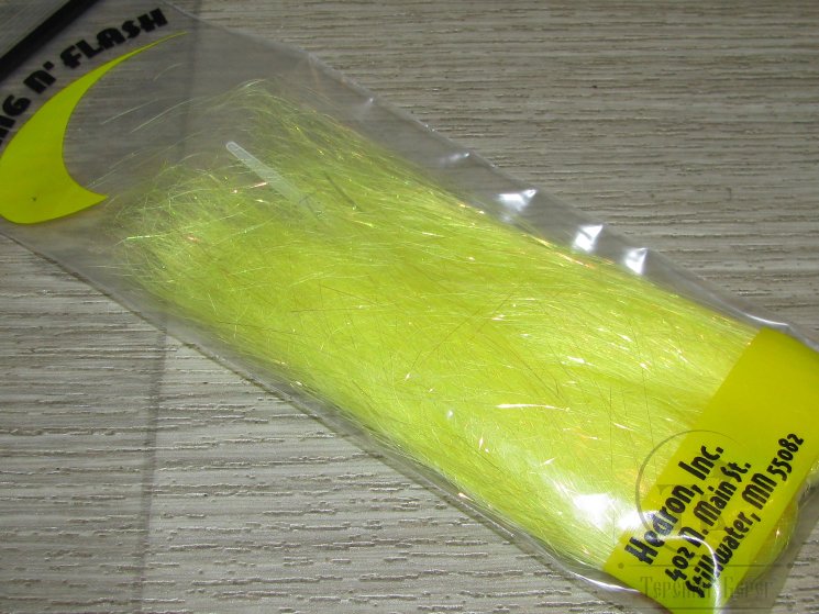 Волокна синтетические Wing n ' Flash Fl. Yellow Hedron / Wapsi 