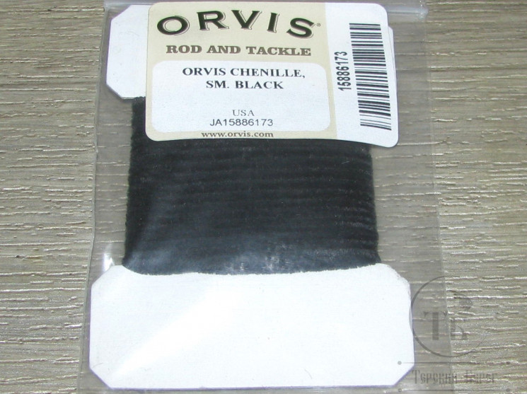 Синель Round Chenille Sm Black Orvis