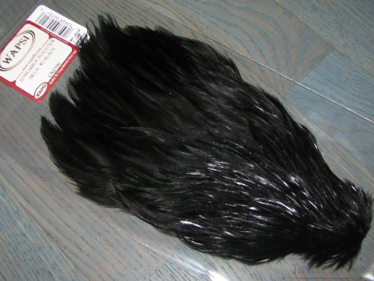 Скальп петуха  Striamer cock cape  # 2 black Wapsi