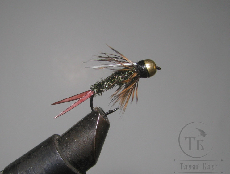 Муха нимфа Biot ( 6 ) Prince GH nymph peacock крючок № 10