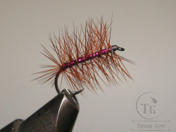 Муха Палмер PLM ( 31 ) Brown / Cerise # 10