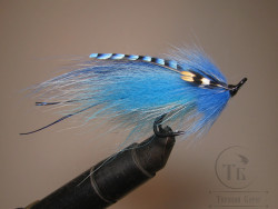 Муха лососёвая на двойнике ( 52 ) Blue Jay Hering Partridge Heavy Double № 2