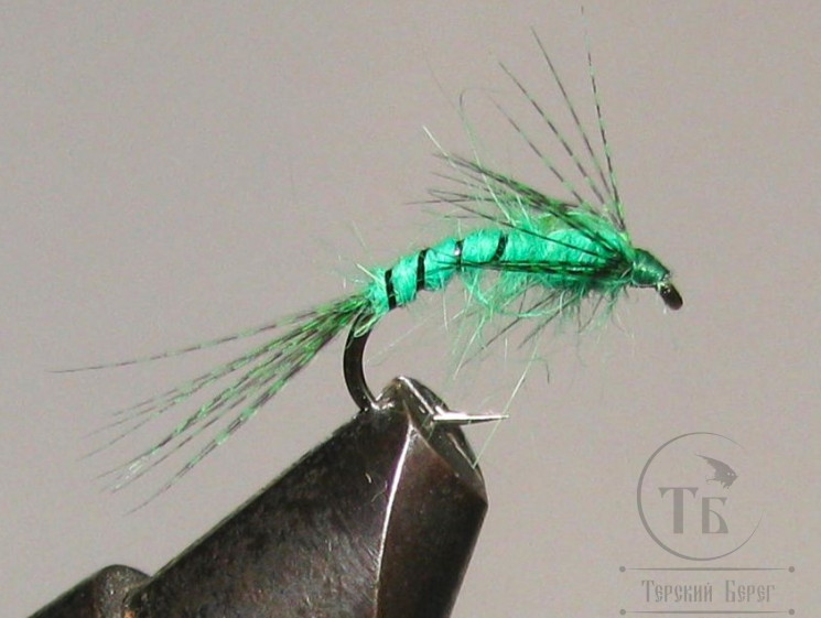 Муха нимфа Teal чирок ( 4 ) Green кр. № 10