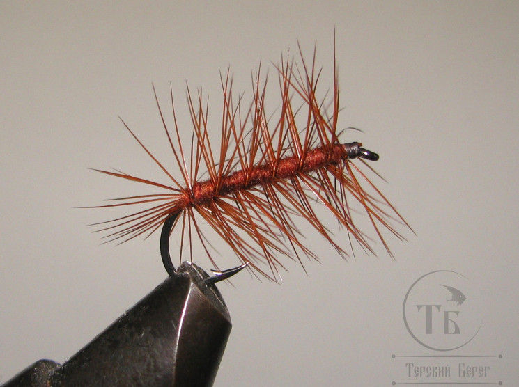 Муха Палмер PLM ( 32 ) Brown / Brown # 10
