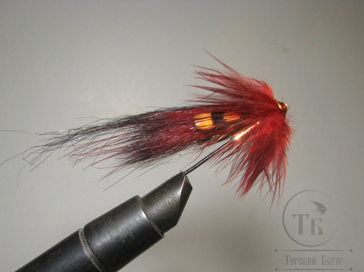 Муха лососёвая Turbo Awesome Possum ( 1 ) Pathackorva Classic T 6,0 mm. 6 sm. ( кегля латунь 3/4 )