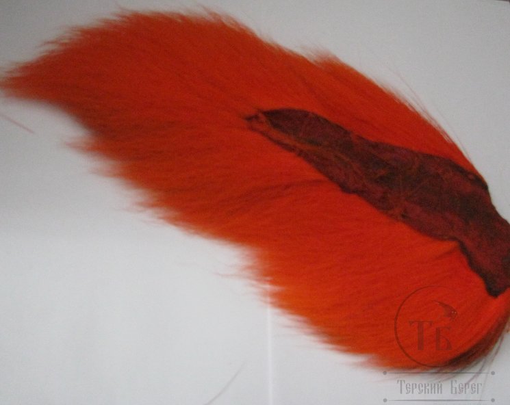 Хвост оленя средний огненно оранжевый / Bucktail Medium Hot Orange