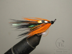 Муха лососёвая на двойнике Spey ( 14 ) Beauly Snow DL 71 BL. # 8