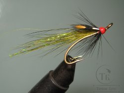 Муха лососевая на золотом двойнике ( 23 ) OrH Golden Killer Partridge Patriot Gold  № 6 