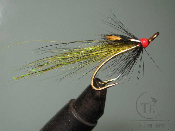 Муха лососевая на золотом двойнике ( 23 ) OrH Golden Killer Partridge Patriot Gold  № 6 
