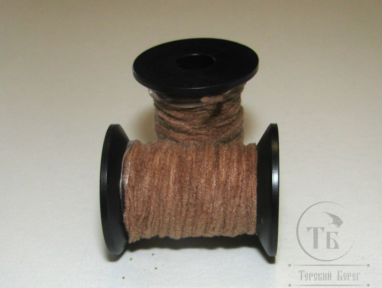 Микро синель Microchenille Brown Tan 0,8 мм 5 м Терский берег