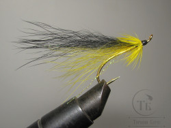 Муха лососевая на одинарном крючке ( 6 ) "Golden Killer" YH Var. Kumho Salmon Gold № 6