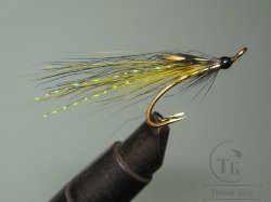 Муха лососевая на золотом двойнике ( 24 ) BlH Golden Killer Partridge Patriot Gold  № 6