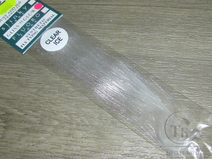 Плоский тисненый люрекс Gliss N Glow Clear ice H2O