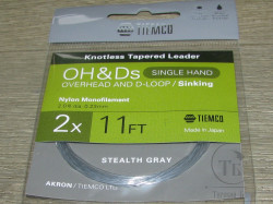Конусный подлесок тонущий Akron OH&Ds Leader Sinking 11FT 2X 0.23 mm Tiemco