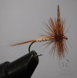 Муха сухая Dry fly Adams 41 " Adams Gold Brown "крючок № 10 ( Kumho )