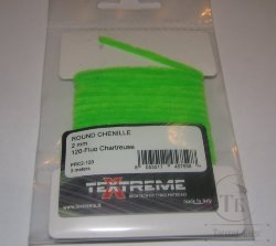 Round Chenille 2mm. Fl. Chartreuse Textreme