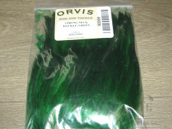 Перо скальпа петуха Strong Neck Hackle Green Orvis