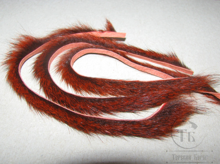 Зонкер белки Squirrel Zonker Strip Rusty Orange