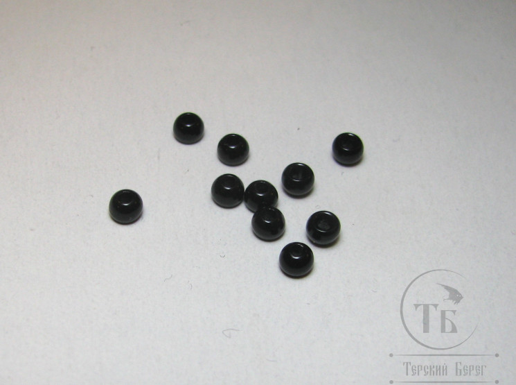 Вольфрамовый шарик граненый с прорезью D 3,0 Black Painting (10 шт)