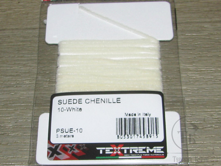 Синель Chenille Suede 1,5 mm. White Textreme ( 3 m )