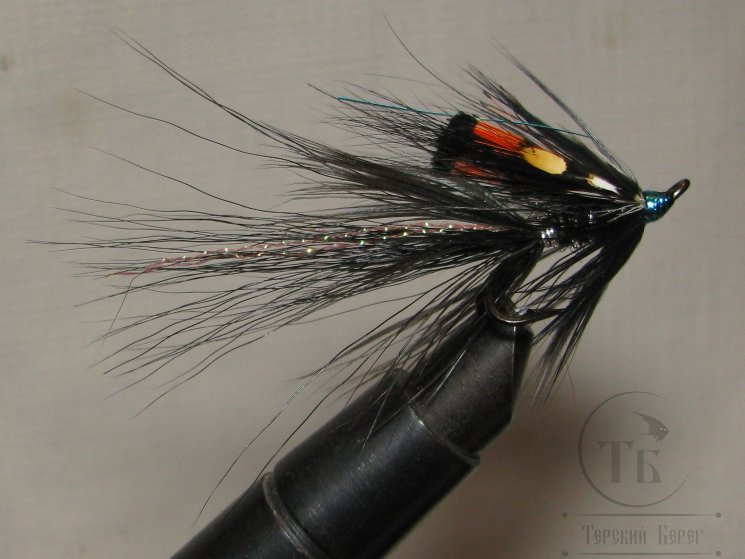 Лососёвая муха Shrimp ( 24 ) Black Classic  Partridge Patriot Black № 8