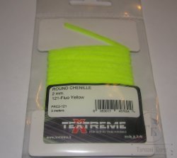 Round Chenille 2 mm. Fl. Yellow Textreme