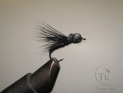 Муха Caddis Foam ( 4 ) Black кр. № 16