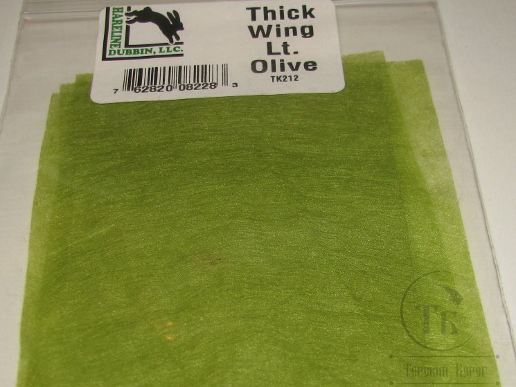 Материал для крылышек Thin Wing Lt Olive Hareline
