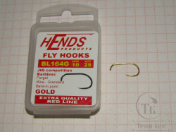 Крючок безбородый джиговый Hends Jig BL 164 G № 10 ( 25 шт ) Gold