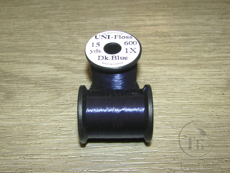 Искусственный шелк Uni Floss 15 yds Dk Blue