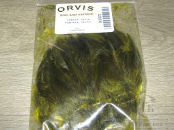 Перо скальпа петуха Strong Neck Hackle Olive Orvis