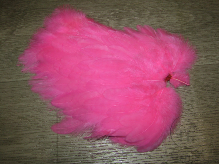 Перо курицы флюр розовое 1/2  Soft Hackle Fl. Pink Whiting