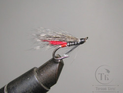 Муха лососевая на двойнике Grizzly Monkey ( 13 ) Red Butt GRM DL71 № 10