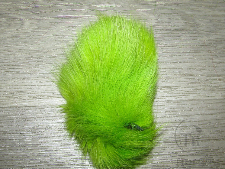 Мех арктического песца лайм / Arctic Fox Fur Lime