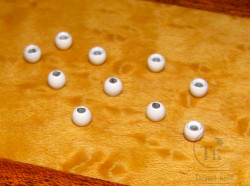 Вольфрамовый шарик с круглым отверстием D 3,8 White (10 шт)